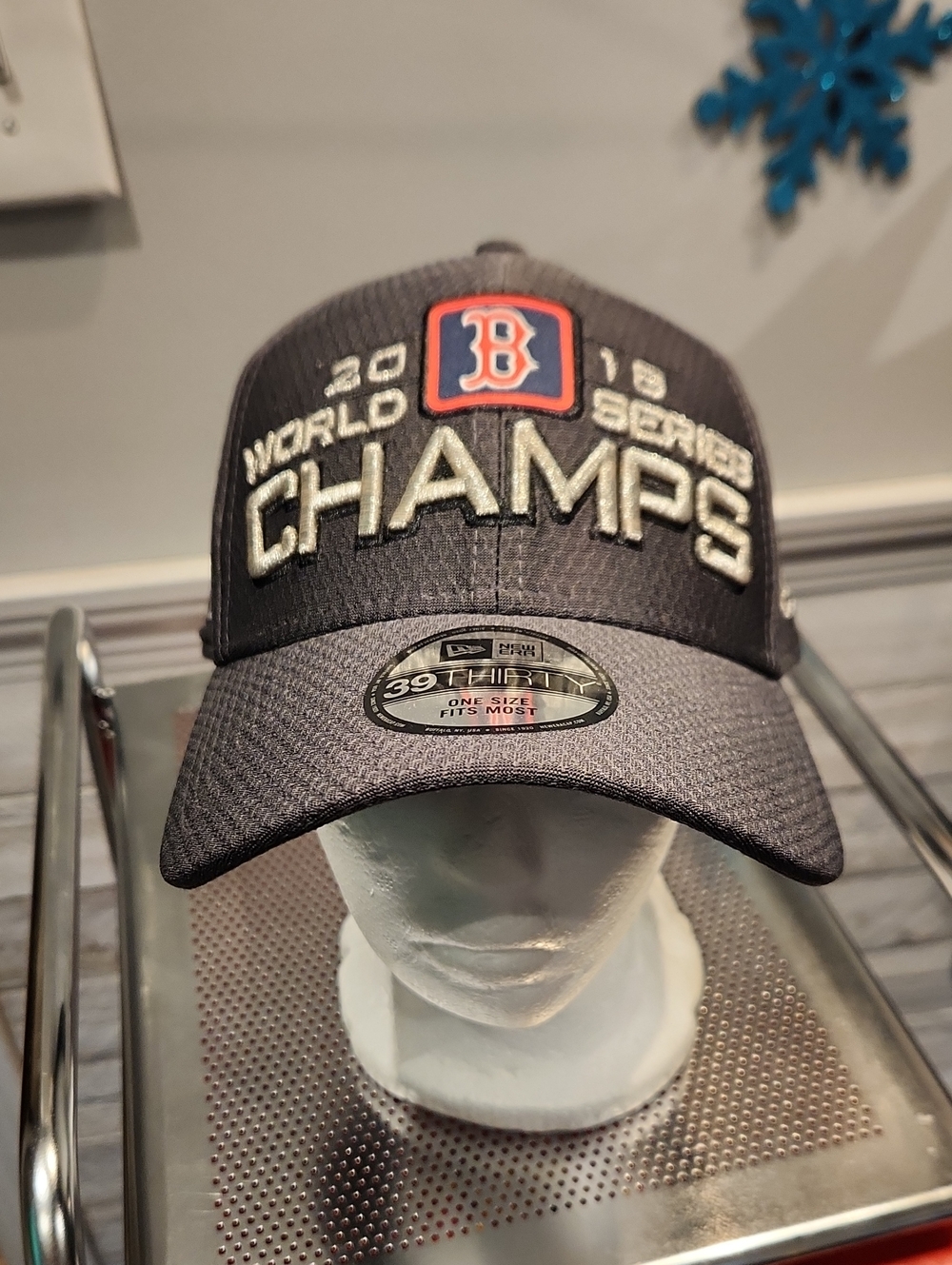 NWT 2018 New Era 39 Thirty Boston Redsox World Series Champs OSFM Hat